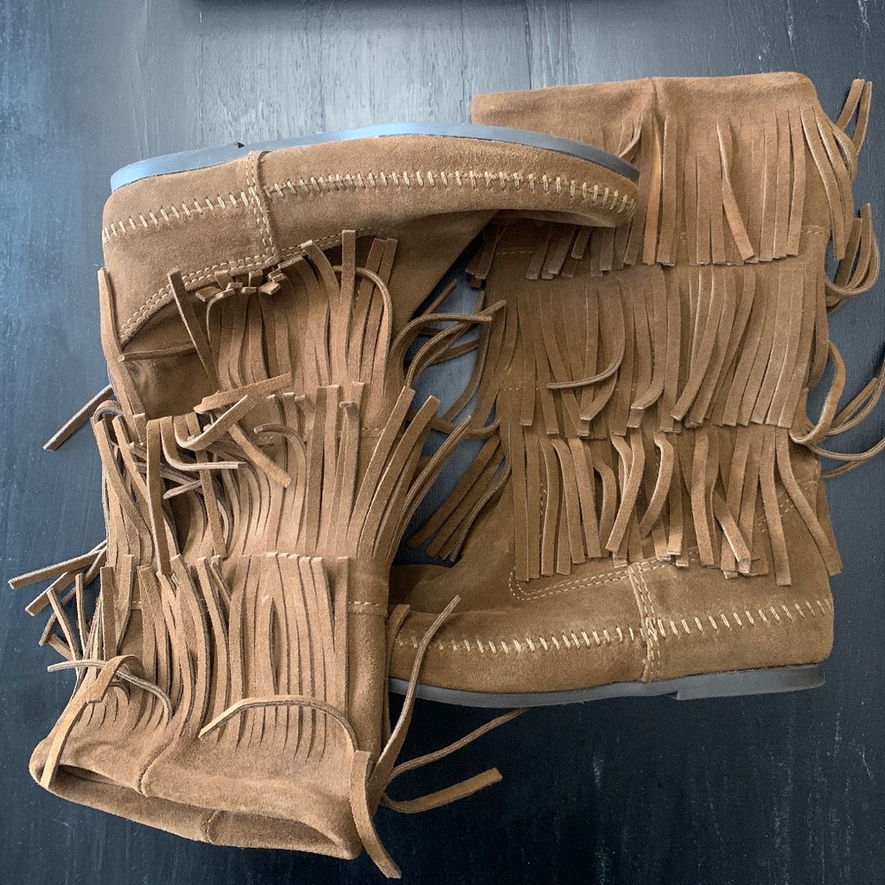 Minnetonka Fringe Boots